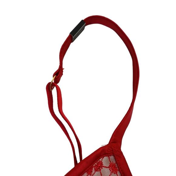 Victoria's Secret Unlined Underwire Demi Bra in Red NEW Womens 32DDD - Picture 6 of 10